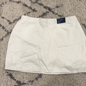Abercrombie & Fitch Cream linen Mini Skirt